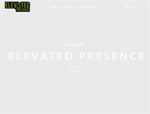 Tablet Screenshot of elevated-presence.com